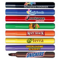 Chisel Tip Broadline Permanent Marker w/ Full Color Decal.